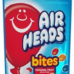 Airheads Candy, Bites, Original Fruit Flavor, Non Melting, 9oz Bag, Box of 12 Bags